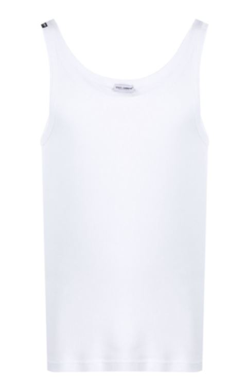 25SS 돌체앤가바나 민소매 티셔츠 M8C19J ONN96W0800 White - DOLCE & GABBANA