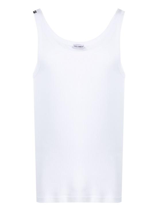 25SS 돌체앤가바나 민소매 티셔츠 M8C19J ONN96W0800 White - DOLCE & GABBANA