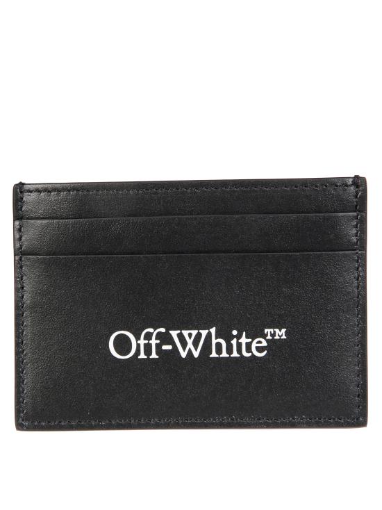 25SS 오프화이트 카드지갑 OMND089C99LEA001 1001 BLACK Nero