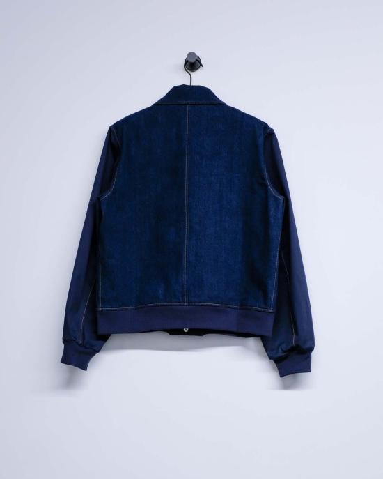  웨일즈보너 데님 자켓 웨일즈 보너 에코 데님 바시티 재킷 인디고 - WALES BONNER