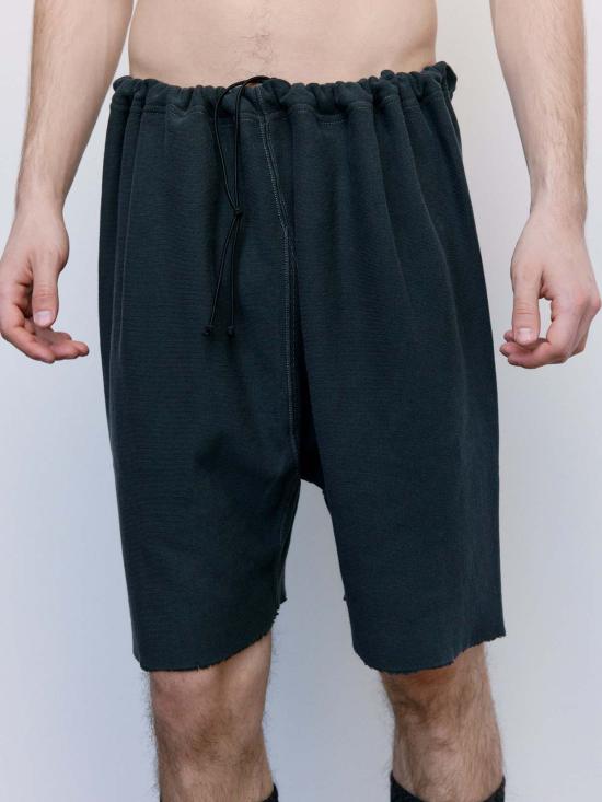  마르지엘라 숏팬츠 메종  코튼 디스트레스드 쇼츠 그레이 - MAISON MARGIELA