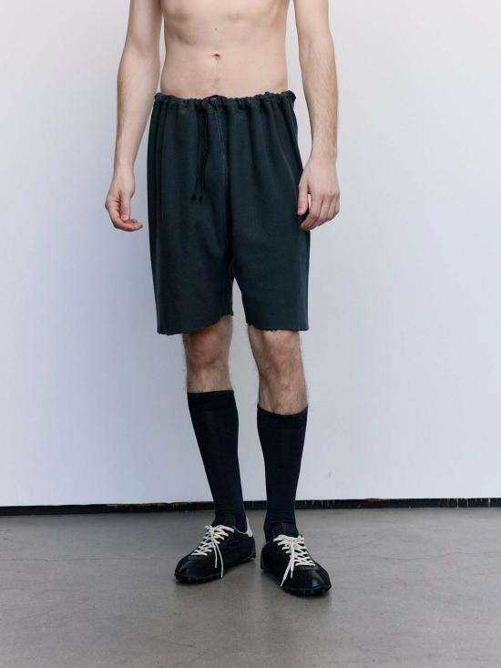  마르지엘라 숏팬츠 메종  코튼 디스트레스드 쇼츠 그레이