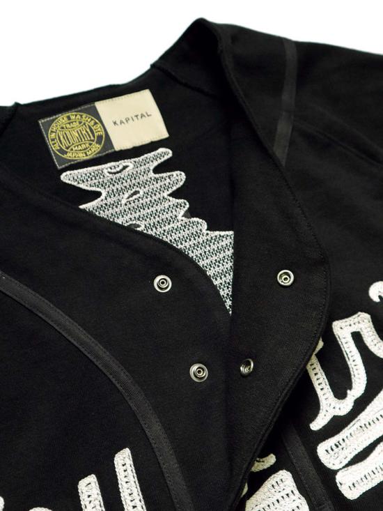  캐피탈 반팔 티셔츠 Kapital 16/ Densed Jersey 야구 셔츠 블랙 - KAPITAL