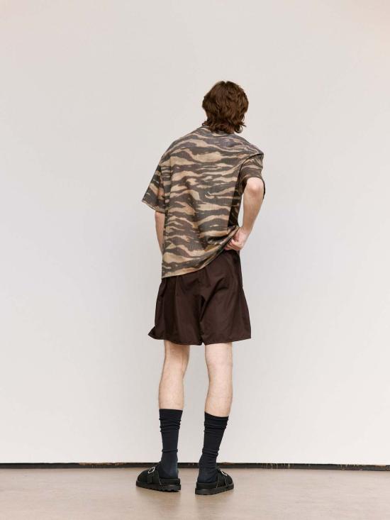  질샌더 반팔 티셔츠 질 샌더 티셔츠 타이거 스트라이프 프린트 - JIL SANDER