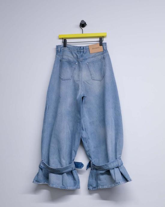  JW앤더슨 데님 팬츠 JW 앤더슨 버클 커프 진 라이트 블루 - JW ANDERSON