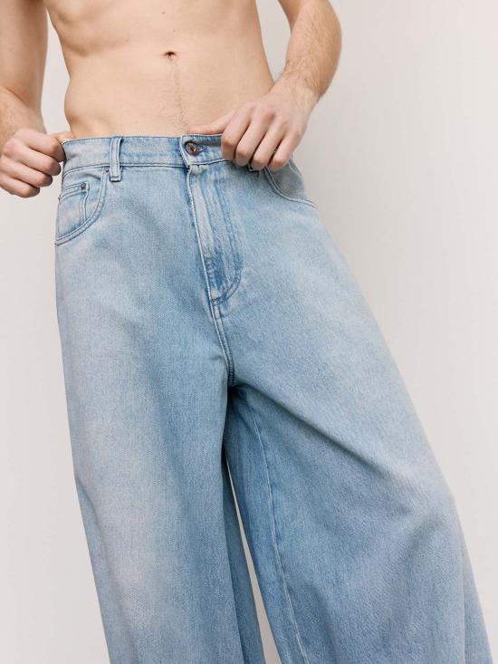  JW앤더슨 데님 팬츠 JW 앤더슨 버클 커프 진 라이트 블루 - JW ANDERSON