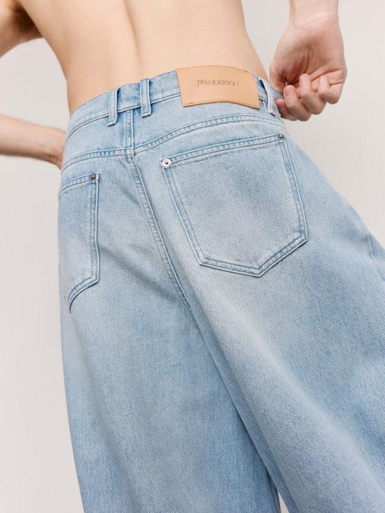  JW앤더슨 데님 팬츠 JW 앤더슨 버클 커프 진 라이트 블루 - JW ANDERSON
