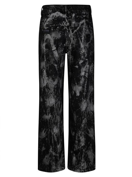 25SS 가니 데님 팬츠 J1595 006 WASHED BLACK NERO - GANNI