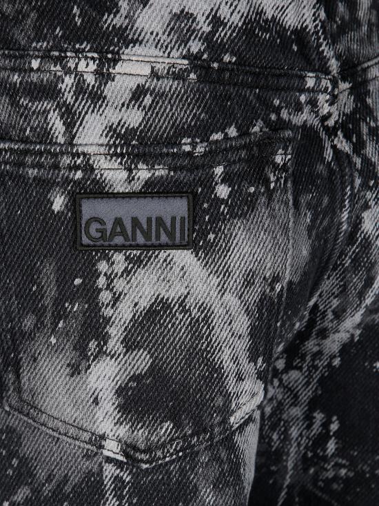 25SS 가니 데님 팬츠 J1595 006 WASHED BLACK NERO - GANNI