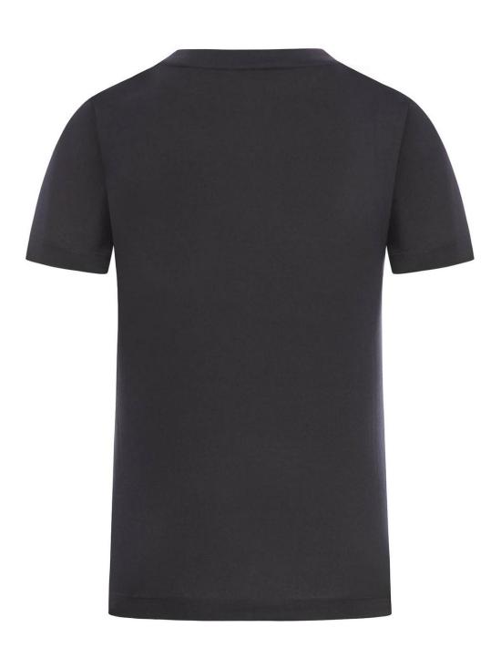 25FW 몽클레어 크리스탈 로고 티셔츠  8C00017829FB999 Black - MONCLER