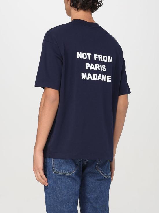 26SS 드롤드무슈 반팔 티셔츠 TS203CO002 NY Blue - DROLE DE MONSIEUR