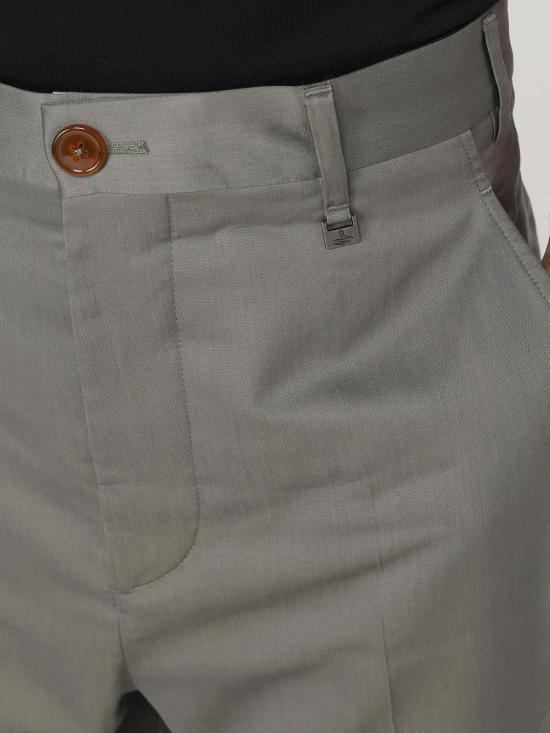 25FW 비비안웨스트우드 스트레이트 팬츠 2F01001BW011Z M402 Grey - VIVIENNE WESTWOOD