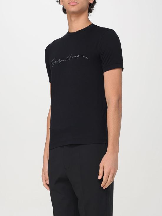 26SS 조르지오 아르마니 반팔 티셔츠 6GST56SJP4Z UC99 Black - GIORGIO ARMANI