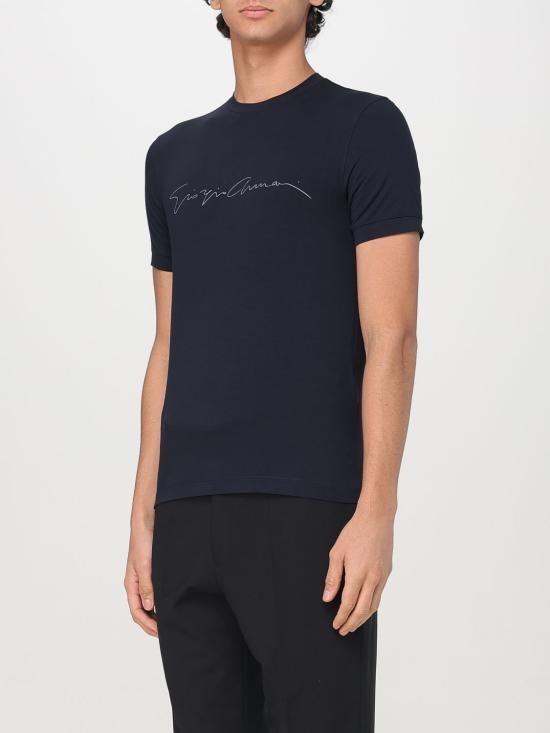 26SS 조르지오 아르마니 반팔 티셔츠 6GST56SJP4Z UBSG Blue - GIORGIO ARMANI