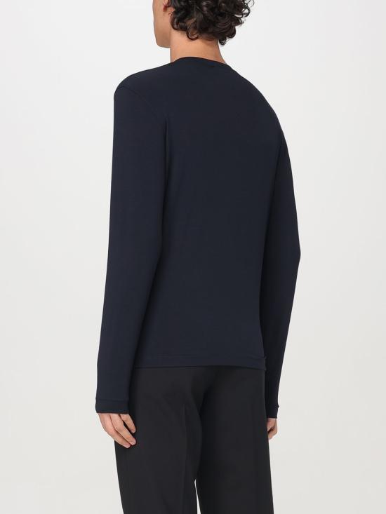 25FW 조르지오 아르마니 긴팔 티셔츠 3GST51SJP4Z UBSG Blue - GIORGIO ARMANI