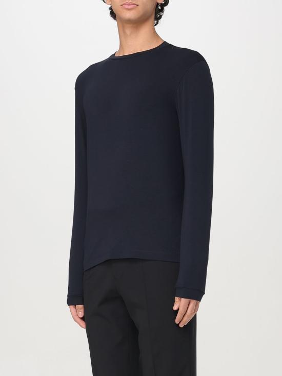 25FW 조르지오 아르마니 긴팔 티셔츠 3GST51SJP4Z UBSG Blue - GIORGIO ARMANI