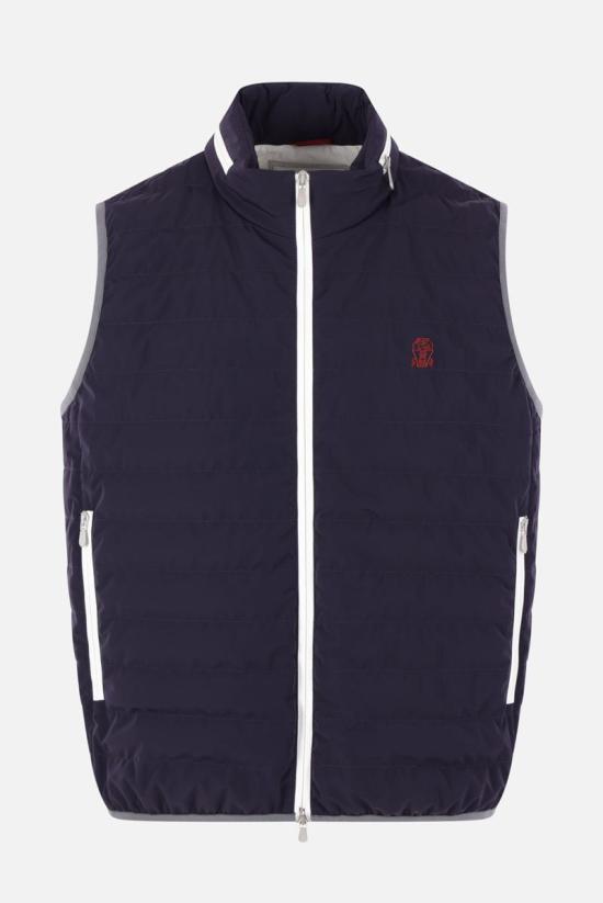 26SS 브루넬로 쿠치넬리 나일론 패딩 베스트  MM49A7460GC1086 BLUE