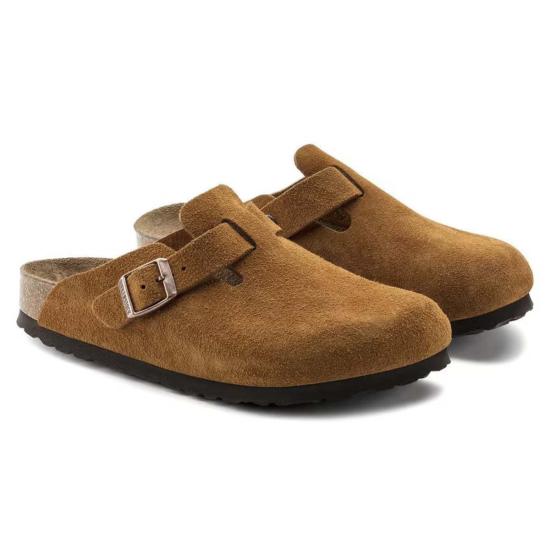  버켄스탁 뮬/슬리퍼 버켄슈톡 보스턴 소프트 풋베드 클로그 밍크 - BIRKENSTOCK