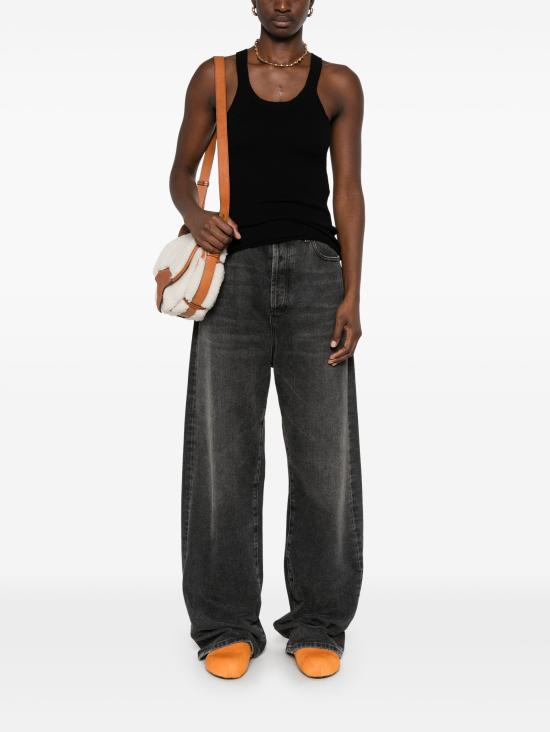 25SS 알라누이 민소매 티셔츠 LWHT005R25KNI001 1000 BLACK - ALANUI