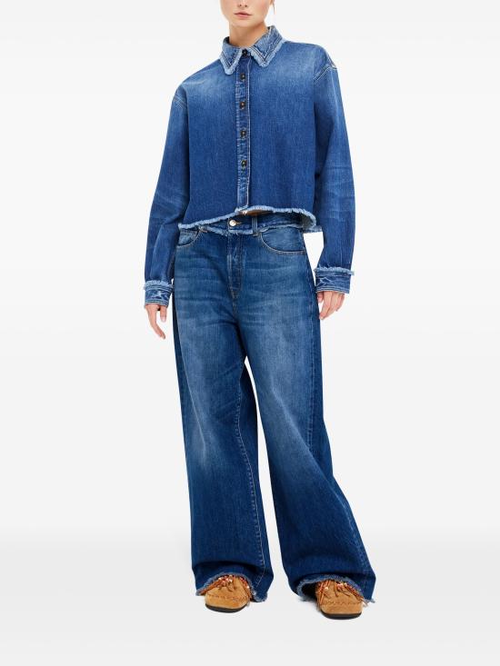  알라누이 스트레이트 팬츠 LWYA01AR25DEN001 4700 DARK WASH BLUE DEMIN - ALANUI