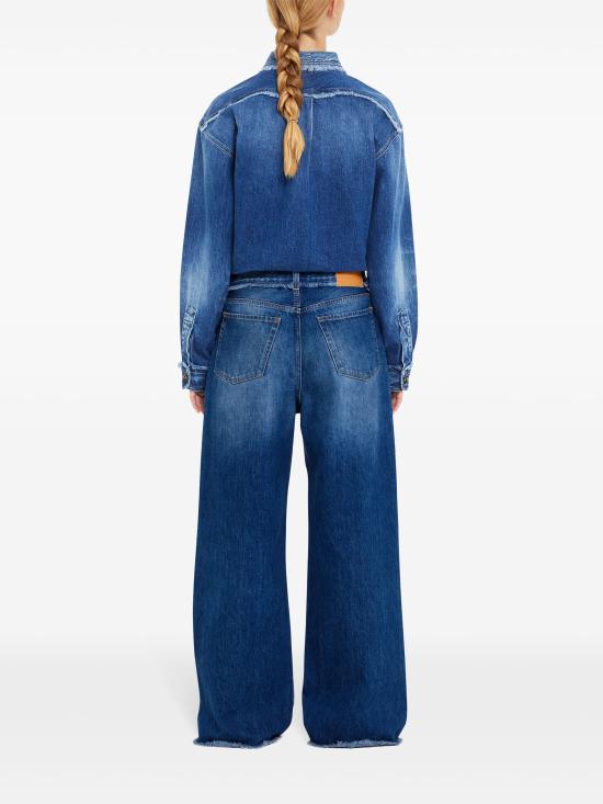  알라누이 스트레이트 팬츠 LWYA01AR25DEN001 4700 DARK WASH BLUE DEMIN - ALANUI