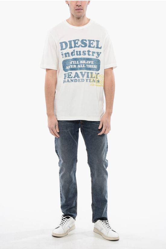  디젤 반팔 티셔츠 A12355 0KKAK 141 White - DIESEL