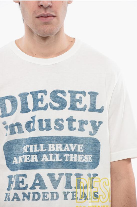  디젤 반팔 티셔츠 A12355 0KKAK 141 White - DIESEL