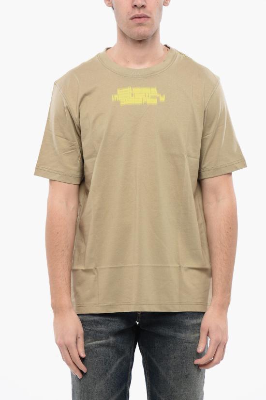  디젤 반팔 티셔츠 A12286 0QIAM 7DH Beige