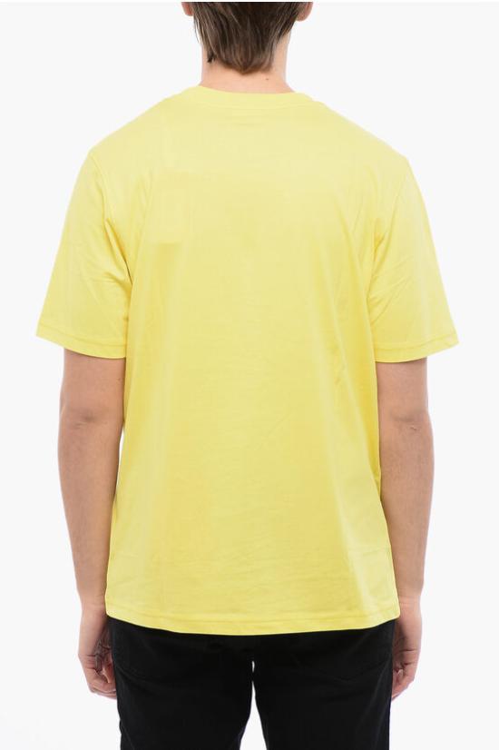  디젤 반팔 티셔츠 A12441 0GRAI 21I Yellow - DIESEL