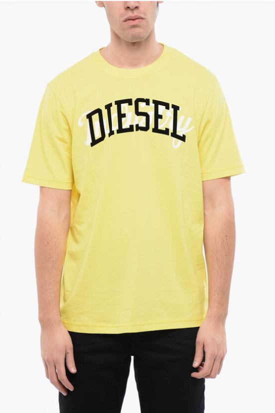  디젤 반팔 티셔츠 A12441 0GRAI 21I Yellow