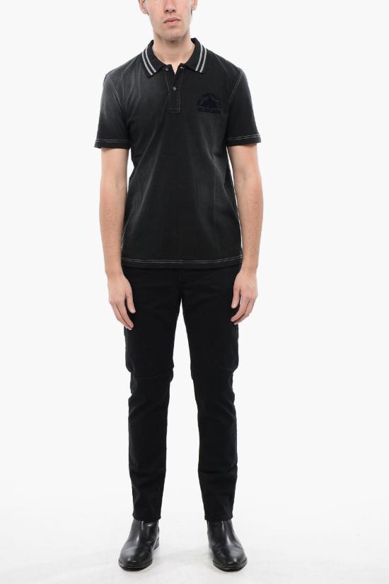  디젤 폴로 티셔츠 A12794 0WHAL 9XX Black - DIESEL