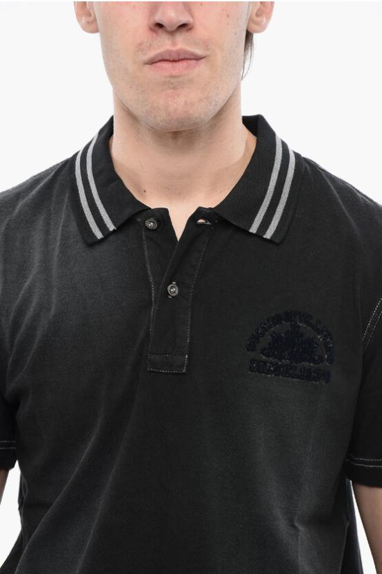  디젤 폴로 티셔츠 A12794 0WHAL 9XX Black - DIESEL