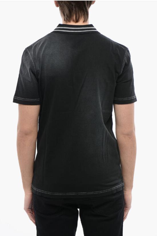  디젤 폴로 티셔츠 A12794 0WHAL 9XX Black - DIESEL