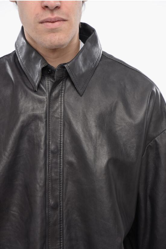  디젤 가죽 자켓 A13099 0CLAQ 9XX Gray - DIESEL