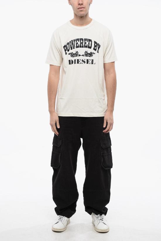  디젤 반팔 티셔츠 A13280 0DQAU 141 White - DIESEL