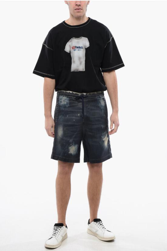  디젤 데님 숏팬츠 A13471 068KU 01 Blue - DIESEL