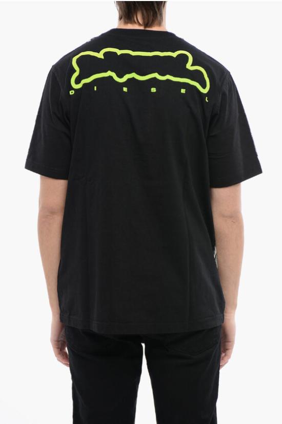  디젤 반팔 티셔츠 A12155 0AJBD 141A Nero Grigio - DIESEL