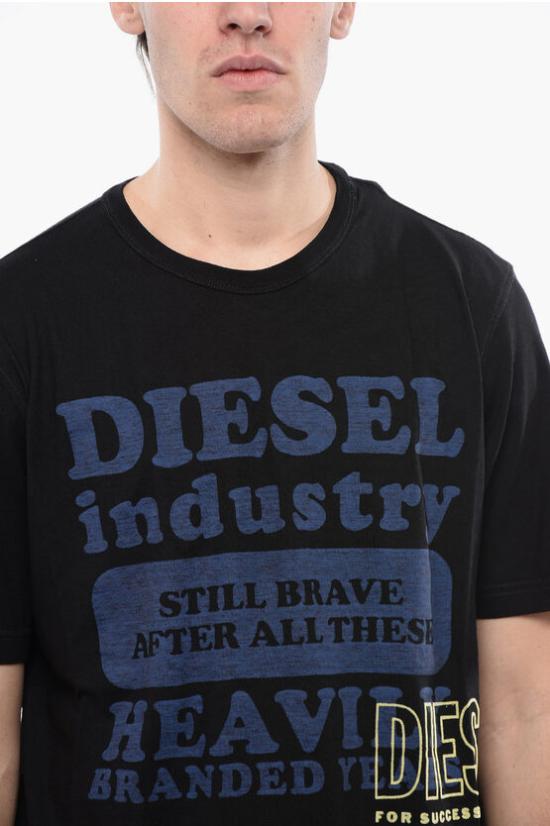  디젤 반팔 티셔츠 A12355 0KKAK 9XX Black - DIESEL