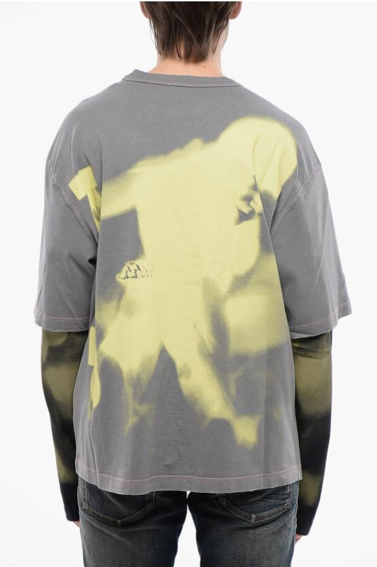  디젤 긴팔 티셔츠 A12704 0JNAY 9BX Gray - DIESEL