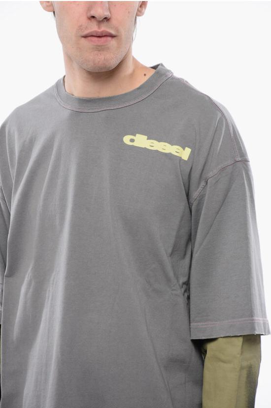 디젤 긴팔 티셔츠 A12704 0JNAY 9BX Gray - DIESEL