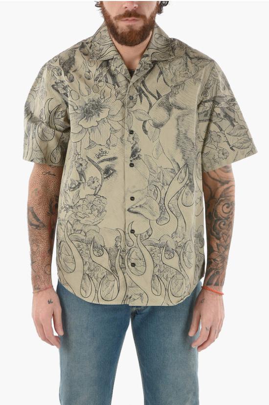  디스퀘어드2 반팔 셔츠 S71DM0546 S41794 729 Beige