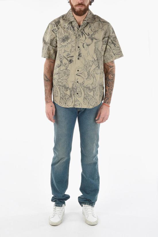  디스퀘어드2 반팔 셔츠 S71DM0546 S41794 729 Beige - DSQUARED2