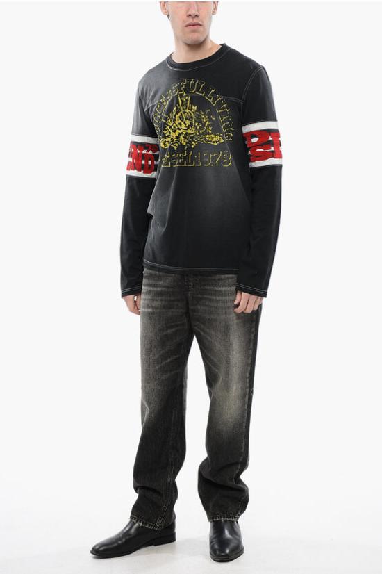  디젤 긴팔 티셔츠 A12122 0WHAL 9XX Gray - DIESEL