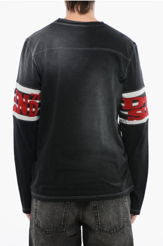  디젤 긴팔 티셔츠 A12122 0WHAL 9XX Gray - DIESEL