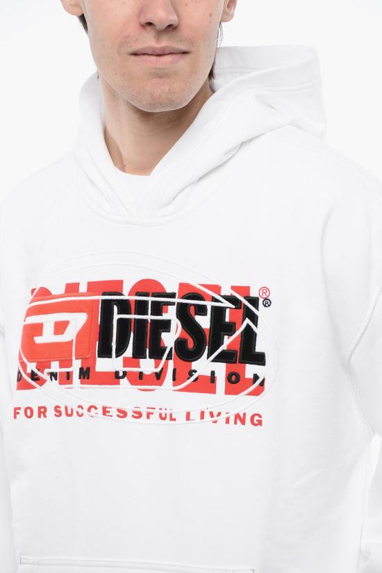  디젤 후드 티셔츠 A12153 0IAJH 100 White - DIESEL