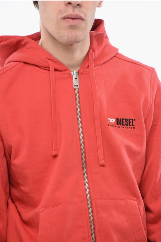  디젤 후드 티셔츠 A03769 0BAWT 44Q Red - DIESEL