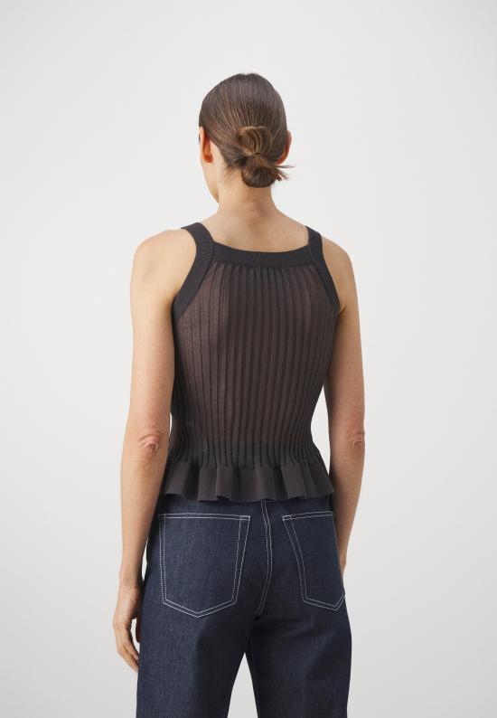  써네이 민소매 티셔츠 SUNW241PRTS002GR CHARCOAL GRAY DOM - SUNNEI