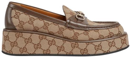  구찌 홀스빗 웨지 힐 로퍼 794316 FADC1 9741 DOM