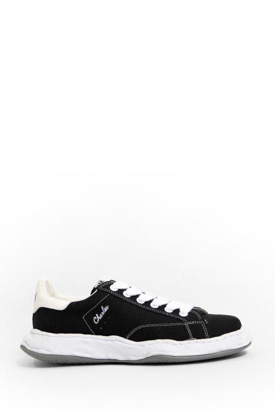  메종 미하라 야스히로 찰스 OG 솔 캔버스 로우탑 A12FW703 BLACK DOM