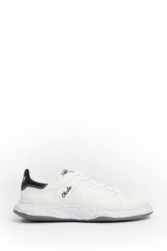 메종 미하라 야스히로 찰스 OG 솔 캔버스 로우탑 A12FW703 WHITE DOM